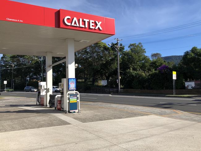 Caltex service station on Crown Street, Wollongong.