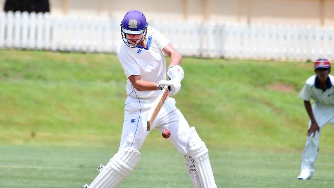 Nudgee College batsman Jack Burton. Picture, John Gass