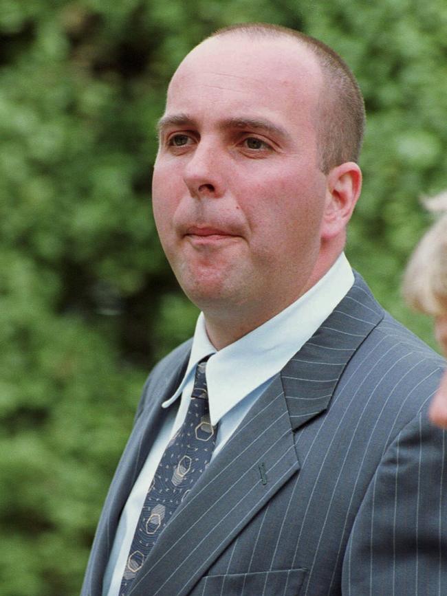 Jason Moran outside the Coroner’s Court in 2002, a year before his death.