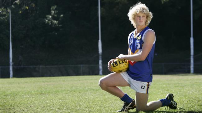 Rory Sloane during his playing days with the Eastern Ranges in the TAC Cup.