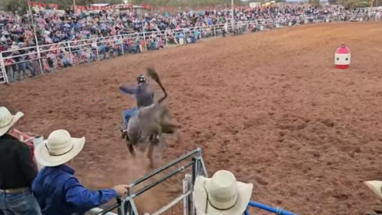 A scene from a video of a bull riding event at Wilmington Rodeo. Picture: Wilmington Rodeo Club Inc