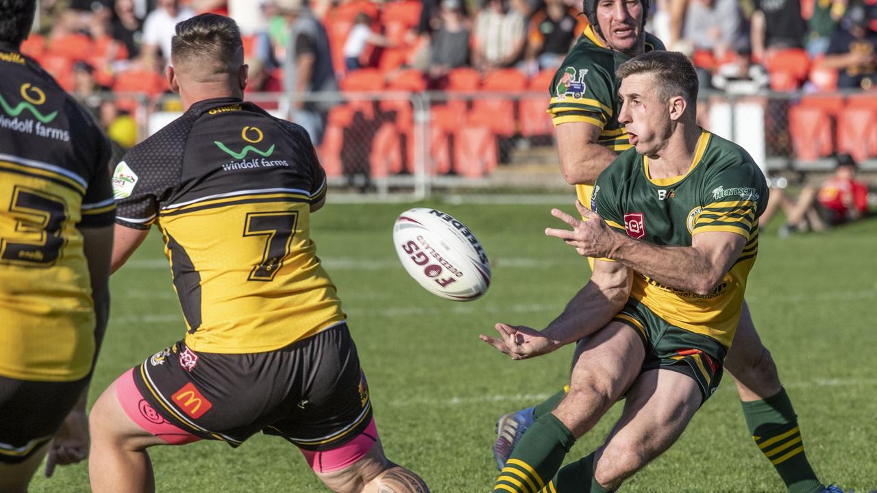 Matt Duggan for Wattles in the 2022 A-grade grand final. Picture: Nev Madsen.