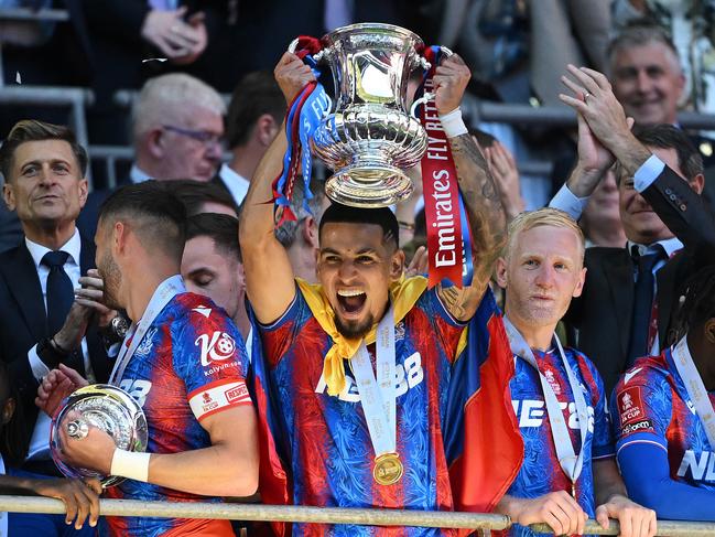 Crystal Palace’s first ever piece of major silverware. Picture: Shaun Botterill/Getty Images