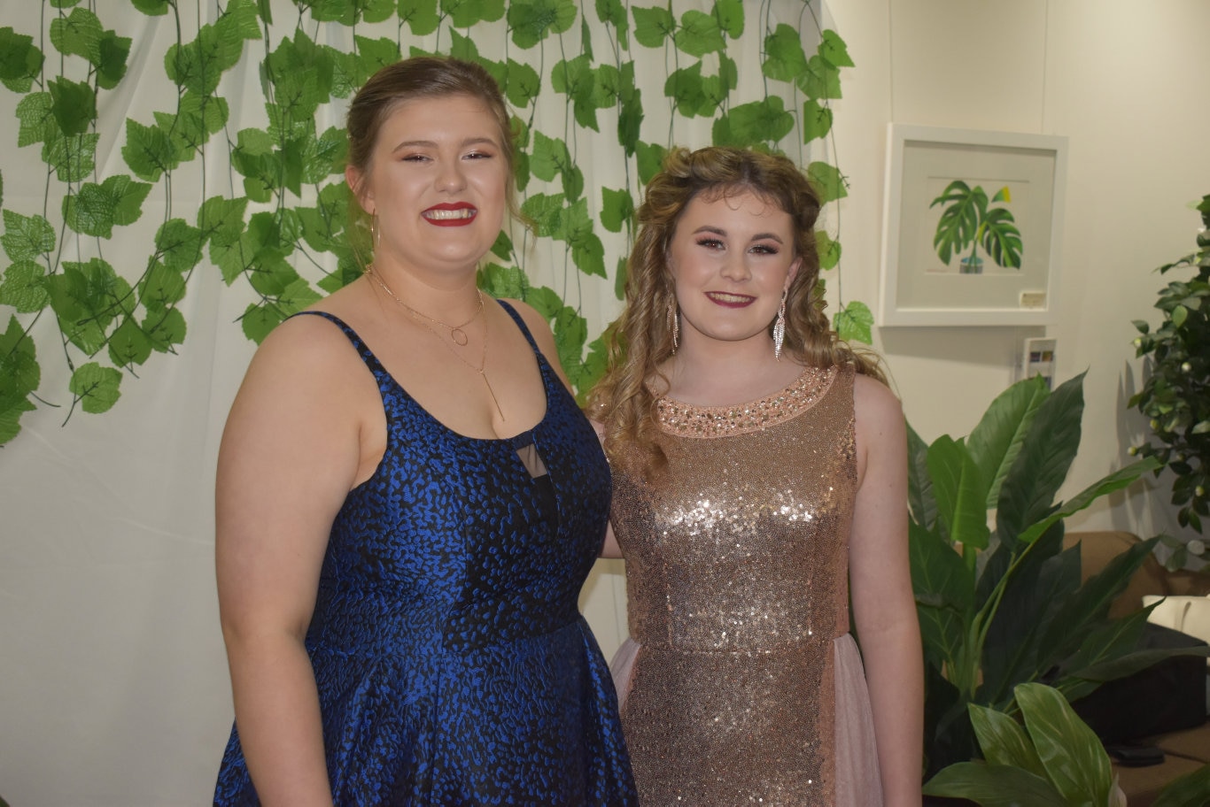 <p>Rory Dixon and Shelby Andersen having fun at the formal.</p>