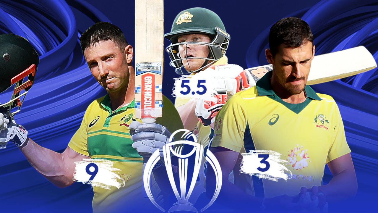 Here, we rate how each Australian player has performed in the 12 months leading up to the Cricket World Cup.