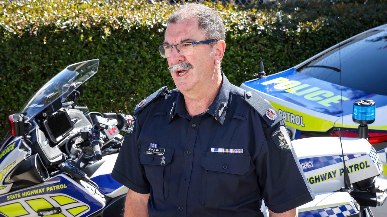 Police Assistant Commissioner Glenn Weir leads the long weekend crackdown in Victoria. Picture: NewsWire / Ian Currie
