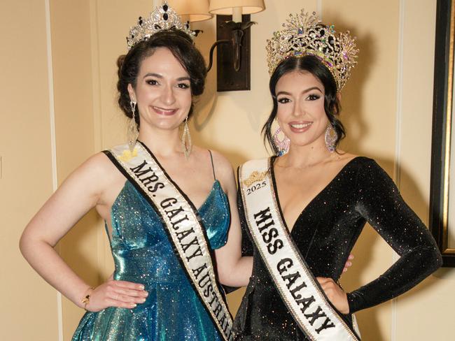 Mrs Galaxy Eleni Selleck and Jazinda Barnes Miss Galaxy as the Intercontinental , Sanctuary Cove hosts the the Miss Australia National Final and crowning of  three Miss AustraliaÃs on the Gold Coast.Picture: Glenn Campbell