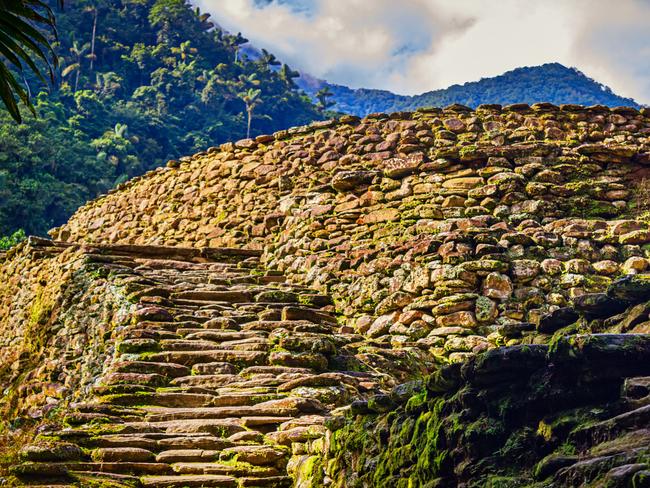 Steps leading up Ciudad Perdida (Lost City) in the Colombian Highlands. Picture: iStock