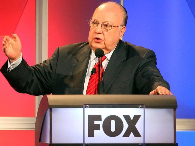 Former Chairman &amp; CEO, Fox News Roger Ailes speaking onstage during the 2006 Summer Television Critics Association Press Tour.  Picture:  AFP