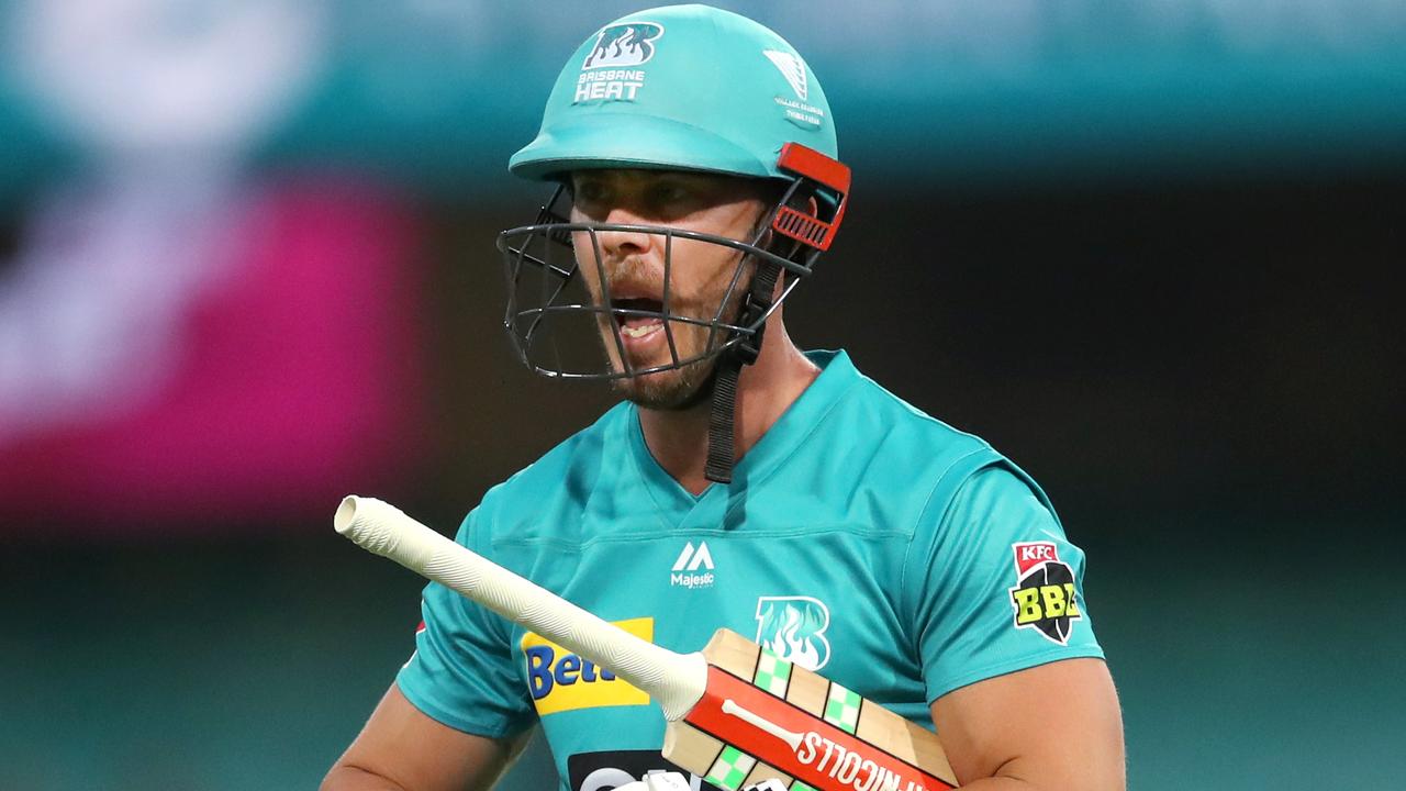 Chris Lynn fell six runs short of a record century.