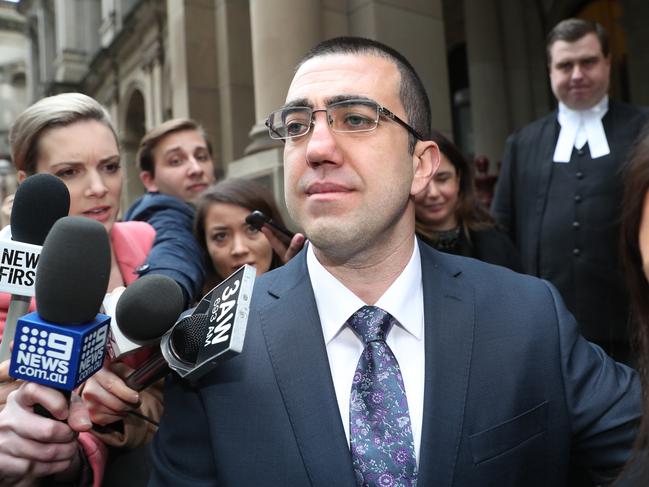 Faruk Orman leaves the court of appeal in Melbourne, Friday, July 26, 2019. Melbourne gangland identity Faruk Orman will be immediately released from jail because of a ?substantial miscarriage of justice? caused by his double-agent lawyer Nicola Gobbo. (AAP Image/David Crosling) NO ARCHIVING