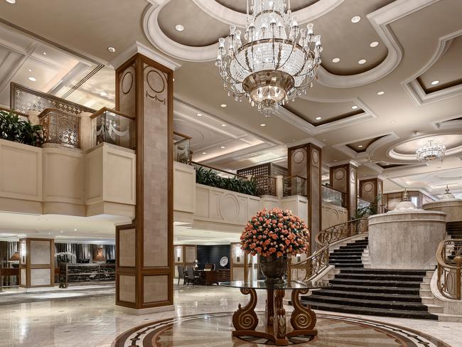 The lavish hotel The Langham is one of the five-star hotels in Australia. Picture: Supplied