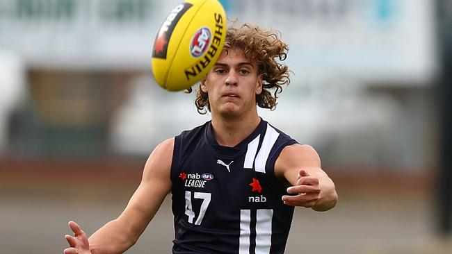 Euriah Hollard had a good game for the Geelong Falcons on Sunday. Picture: Getty Images