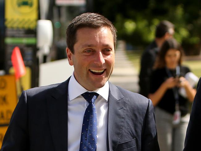 15/11/2018: Victorian Liberal Leader Matthew Guy visits businesses in Caulfield with MP David Southwick in the lead up to the State Election. Stuart McEvoy/The Australian.