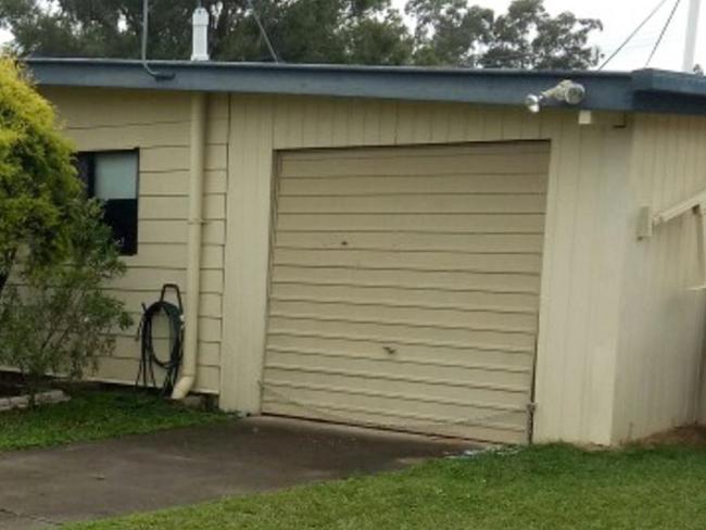 Caboolture garage where squatter refused to leave. Picture: The Courier-Mail