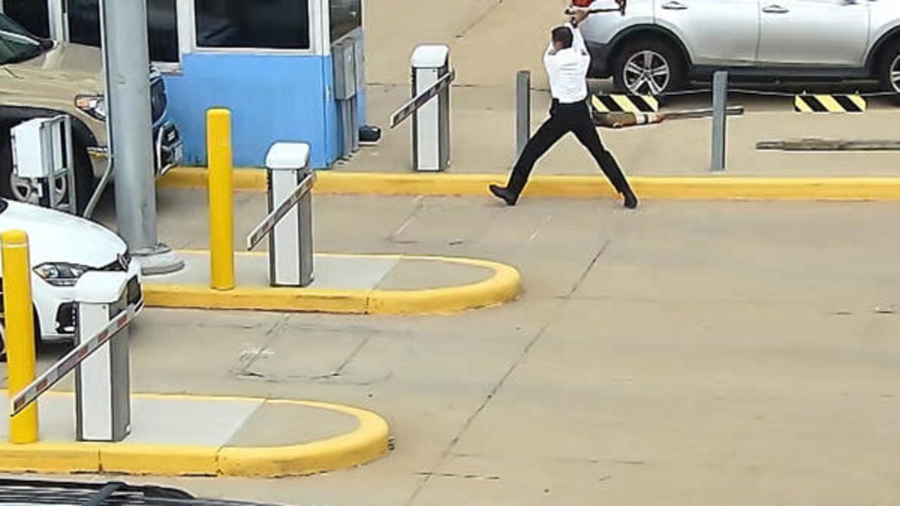 The pilot later said the rampage came about after issues with employees in the car park. Picture: CBS Park