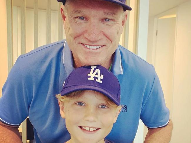 Kerri-Anne Hamilton posts photos of son Koby and Dean Jones. Picture: kezzkoby/Instagram