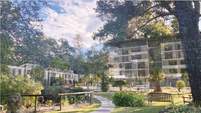 An artist’s impression of the seniors living development.