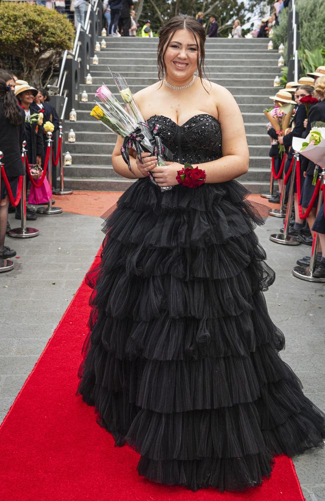 Kaitlyn Kelly arrives at The Glennie School formal at Picnic Point, Thursday, September 12, 2024. Picture: Kevin Farmer