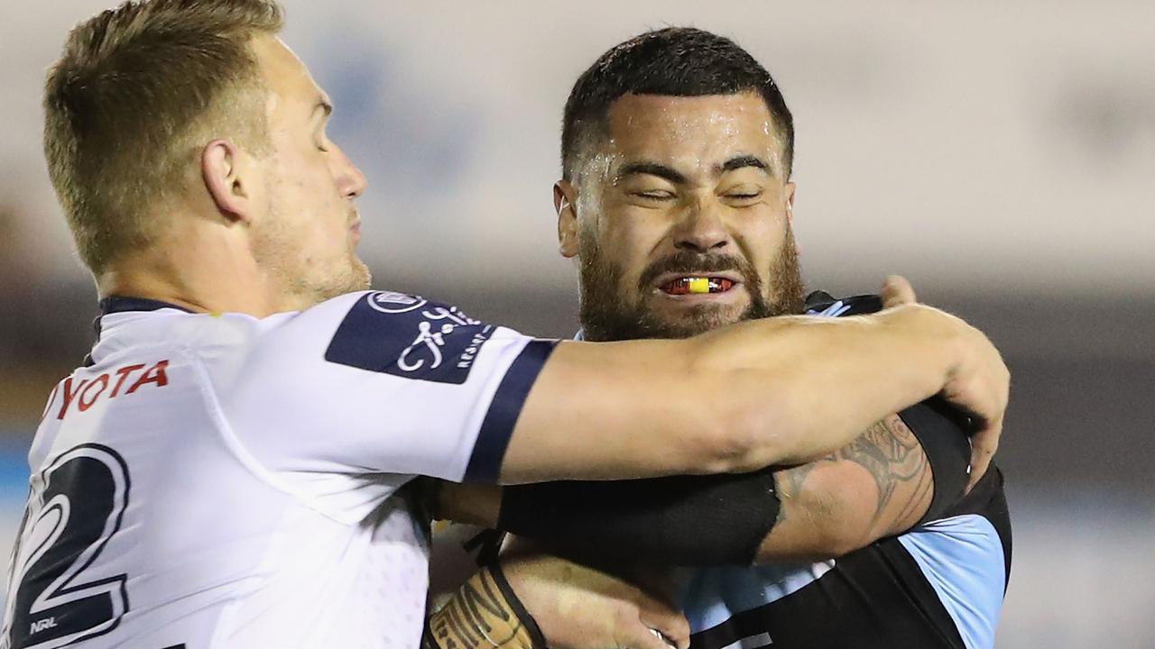 Andrew Fifita has come under fire for his aggressive try celebration.