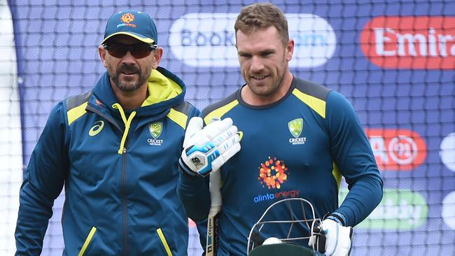 Aaron Finch and Justin Langer will both provide their leadership in a program run by Blake’s Army. Photo by Nathan Stirk/Getty Images