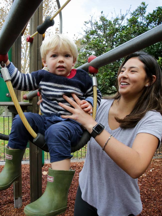 Centennial Park, Sydney. Playgrounds have reopened. Picture: Liam Driver