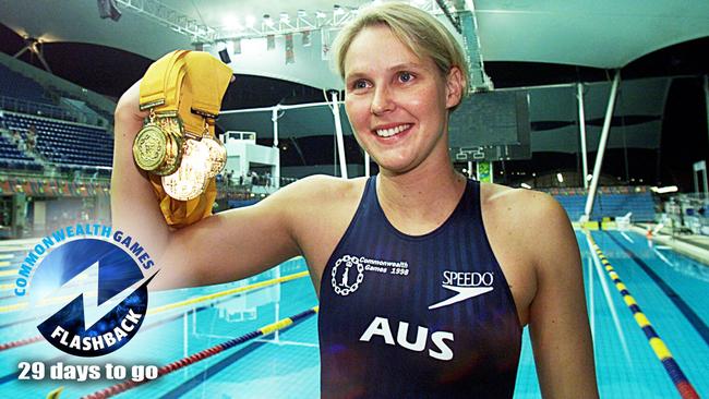 Susie O'Neill with her six gold medals