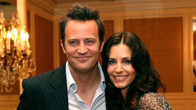 Perry’s Friends castmates like Courteney Cox (pictured) are mourning the loss of their “brother.” Picture: Getty