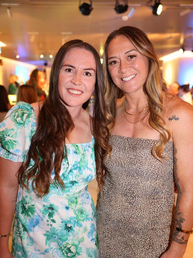 Georgia Hale and Niall Williams-Guthrie at the Gold Coast Titans NRLW 2025 Season Launch at Isoletto The Star Gold Coast. Picture, Portia Large.