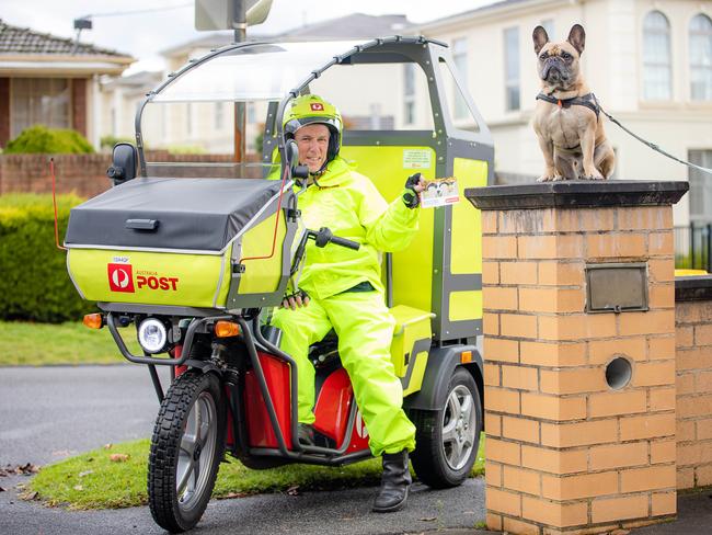 Post man Ray Hylard and French bulldog DÃArtagnanNext week Australia Post will be launching a campaign centred around dog safety, reminding communities to make sure their dogs are safely secured to ensure our posties, drivers and delivery contractors are safe. Picture: Jason Edwards