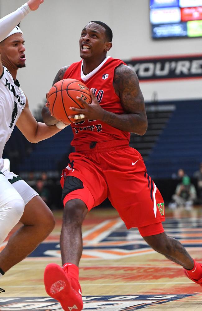 Deshon Taylor in action for the Fresno State Bulldogs last year. Picture: Jayne Kamin-Oncea (Getty).