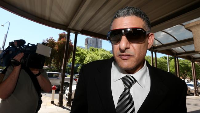 Jawad Joe Dimachki is seen leaving the South Australian District Court in 2018. Picture: AAP Image/Kelly Barnes