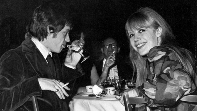 Marianne Faithfull during a Decca Party in the Savoy Hotel in 1967.