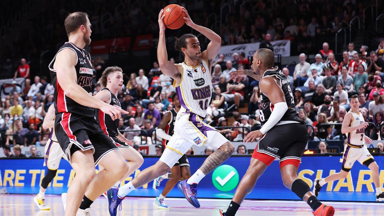 Xavier Cooks produced a double-double in game one of the series against the Hawks. Picture: Getty Images