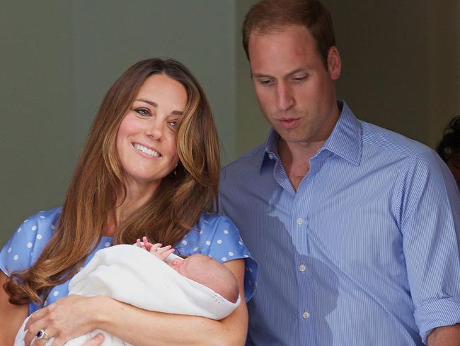 Kate and William went the traditional route with George. Picture: AFP