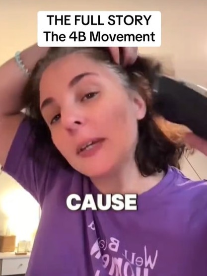 Women on TikTok sharing how they're joining the South Korean 4B movement