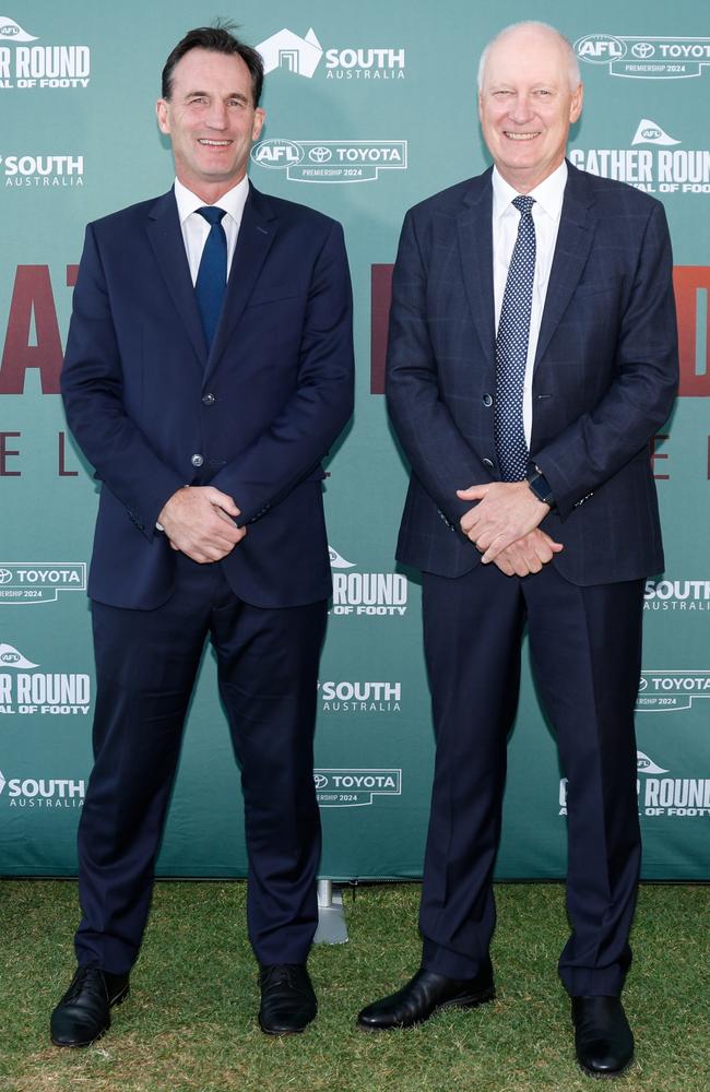 Andrew Dillon and Richard Goyder. Picture: Getty