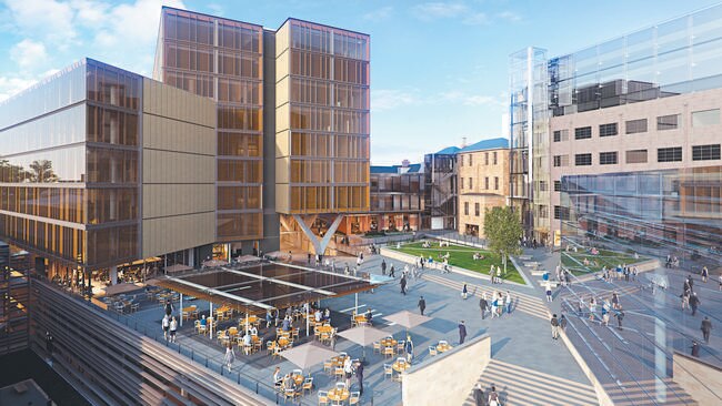 An artist's impression of the new Parliament Square development in Hobart. Pictures: SUPPLIED