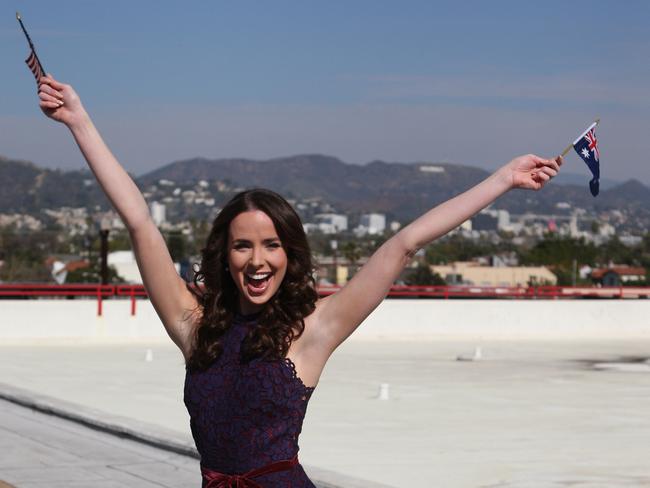 Stars of US hit soap opera The Bold and the Beautiful announce the show will be heading down under to film in Australia. Aussie actress Ashleigh Brewer takes us behind the scenes on set in Los Angeles. Picture: Glen McCurtayne