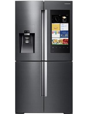 A Samsung smart fridge which uses WiFi to connect to SmartThings.