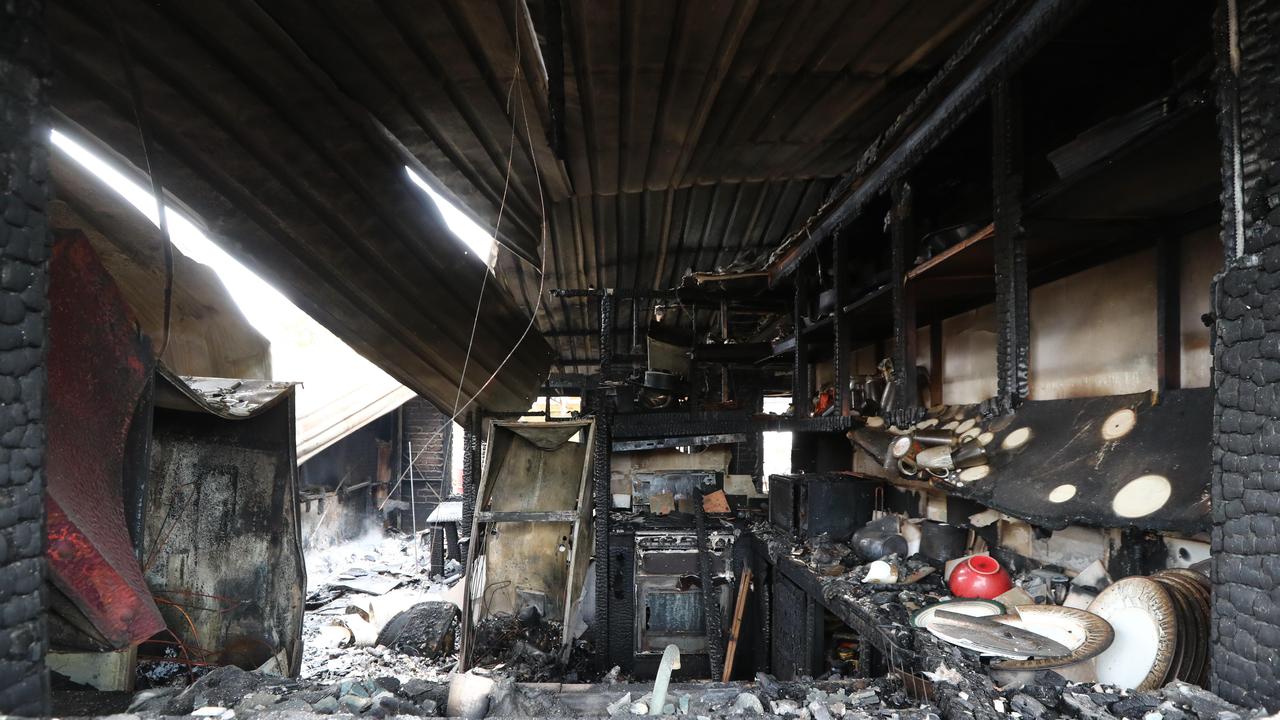 One of the homes gutted by the Port Lincoln fire. Picture: Tait Schmaal