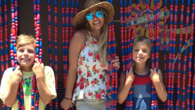 Britney with her two sons. Cute family.