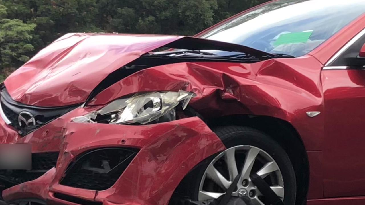 Elderly woman trapped in three-car crash on northern beaches