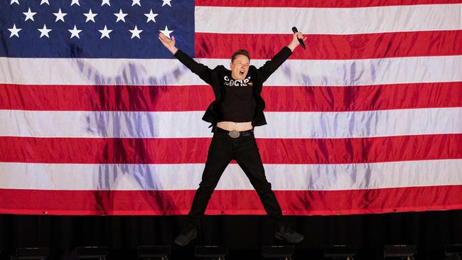 Elon Musk in Philadelphia at the weekend. Picture: AFP