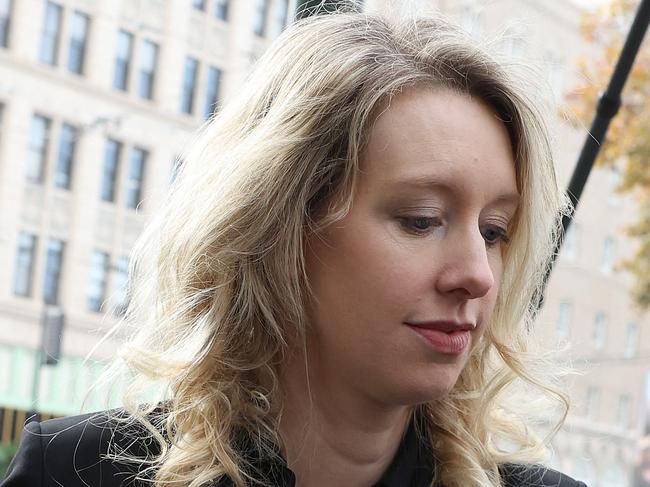 SAN JOSE, CALIFORNIA - NOVEMBER 18: Former Theranos CEO Elizabeth Holmes arrives at federal court on November 18, 2022 in San Jose, California. Holmes appeared in federal court for sentencing after being convicted of four counts of fraud for allegedly engaging in a multimillion-dollar scheme to defraud investors in her company Theranos, which offered blood testing lab services.   Justin Sullivan/Getty Images/AFP (Photo by JUSTIN SULLIVAN / GETTY IMAGES NORTH AMERICA / Getty Images via AFP)