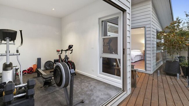 There’s also a separate bungalow with a gym and guest bedroom.