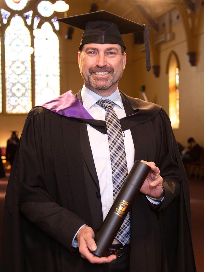 Andrew Harvey, Juris Doctor Master of Laws. UniSQ graduation ceremony at Empire Theatre. Wednesday, June 28, 2023