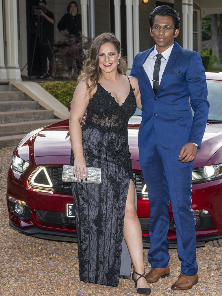 Isabella Thomas and Nisal De Silva. Highlands Christian College formal at Gabbinbar Homestead. Wednesday. 18th Nov 2020 Picture: Nev Madsen