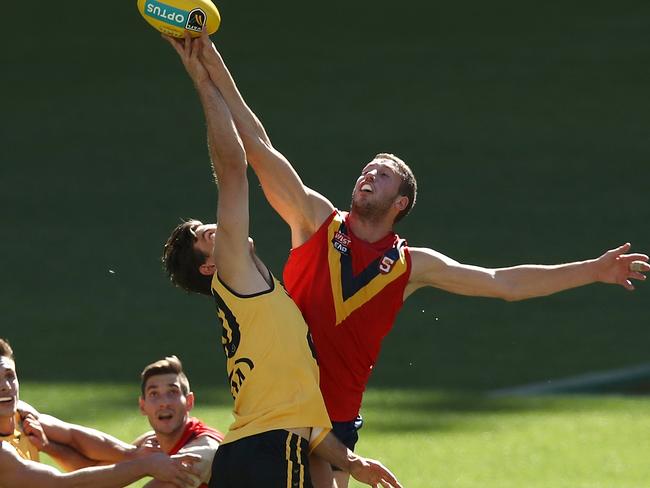 Michael Knoll in action for the SANFL against the WAFL earlier this month. Picture: Getty Images