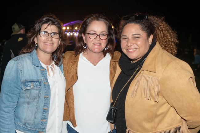 Jodiene Davis, Tamara Griffiths and Nadine Bellear at Legends on the Lawn at Harrup Park Country Club. Picture: Michaela Harlow